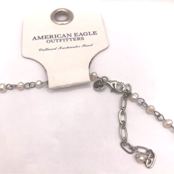 American Eagle Outfitters Silver Pearl Necklace - Picture 2 of 4